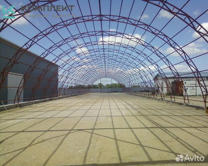 Ангар каркасный арочный 20х88 метров