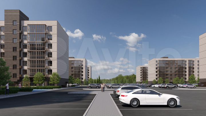 1-к. квартира, 40,4 м², 2/7 эт.