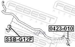 Втулка стабилизатора перед прав лев Febest 1533