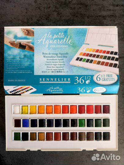 Акварельные краски Sennelier,36 цветов Оригинал