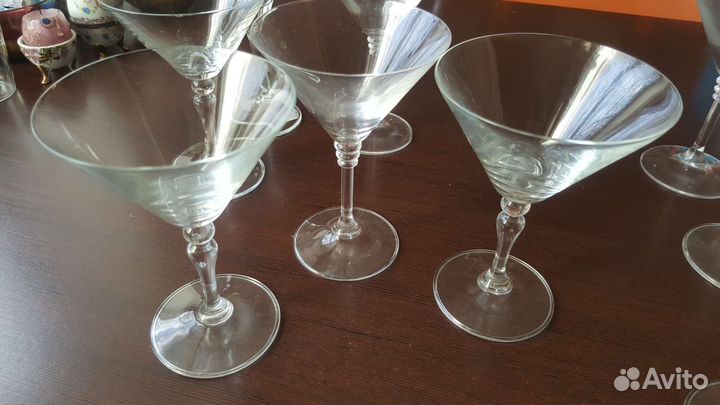 Бокалы для мартини(креманки) Чехия 9 шт