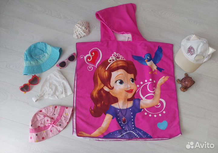 Панамки,полотенце-пончо,косынка,очки