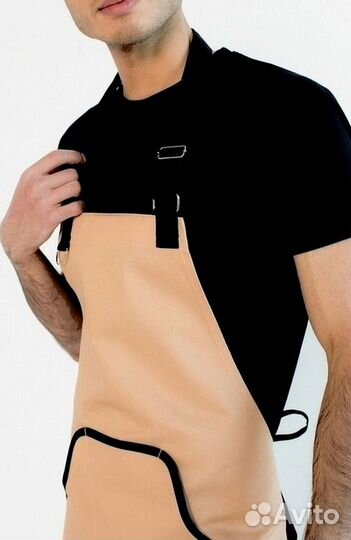 Чёрный китель поварской мужской