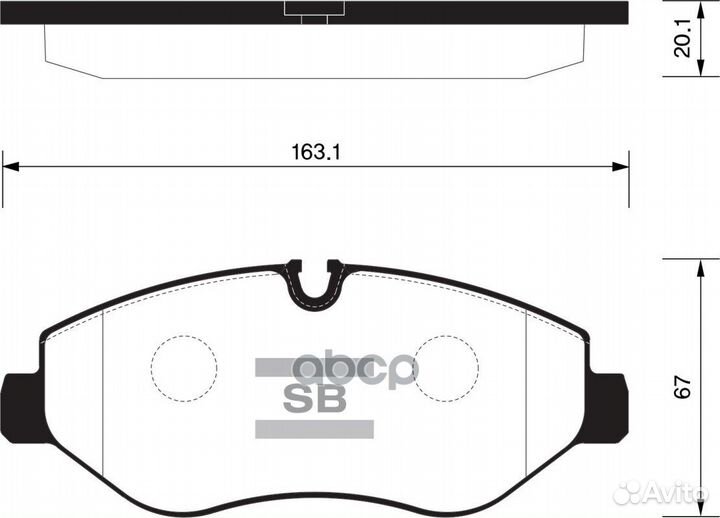 Колодки торм.дисковые Hi-Q benz benz sprinter