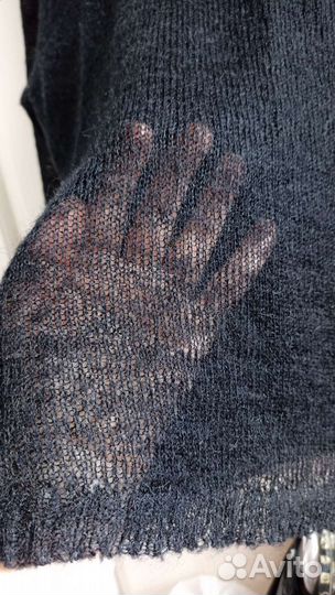 Пуловер паутинка, женский S, мохер, шерсть