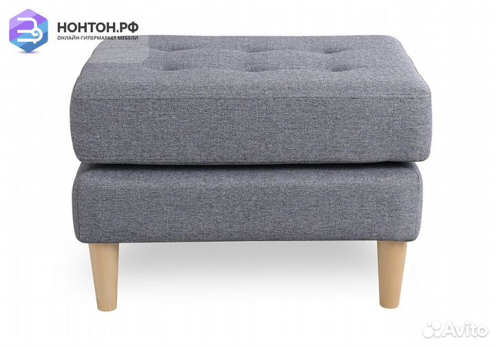 Пуф Гарнет серый