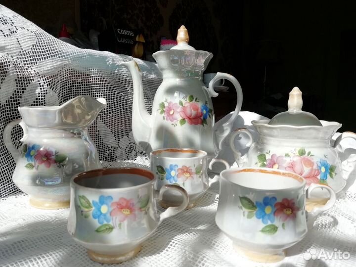 Коф.сервиз, чайн.пары, коф. пара, бутылка/ масла