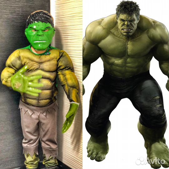 Карнавальный костюм Халк супергерои (Маскарадный,M