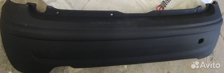 Задний бампер Fiat Nuova Panda 03- черный 021721