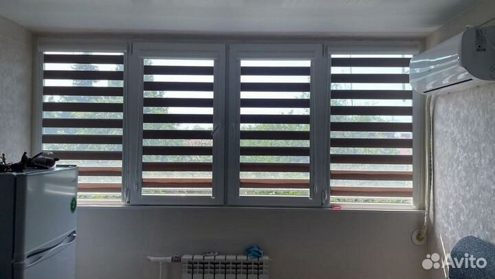 Рулонные шторы день ночь