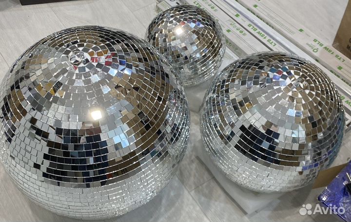 Диско Шар зеркальный 20-50см Диско Бол 90х