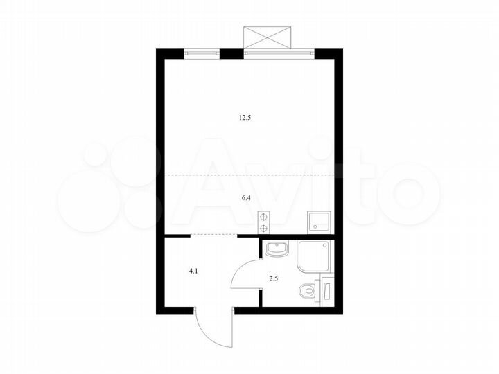 Квартира-студия, 25,5 м², 12/33 эт.
