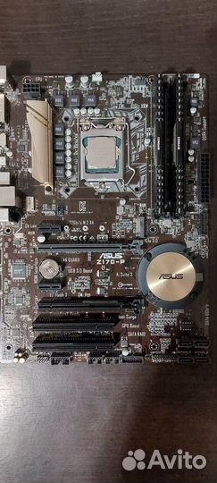 Материнская плата Asus Z170-P+i7 7700k+16Gb озу