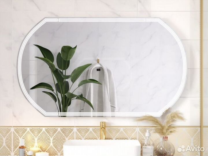 Зеркало Cersanit 120 kn-lu-led090*120-d-os Хром