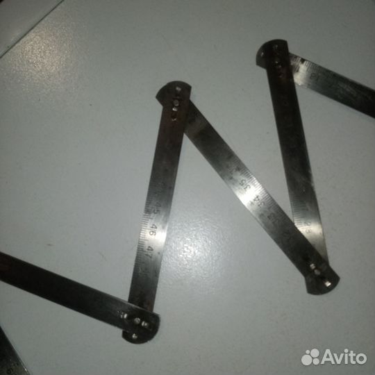 Метр складной металлический СССР