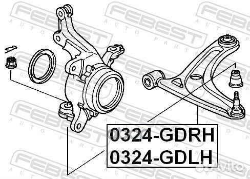 Рычаг подвески перед лев 0324gdlh Febest