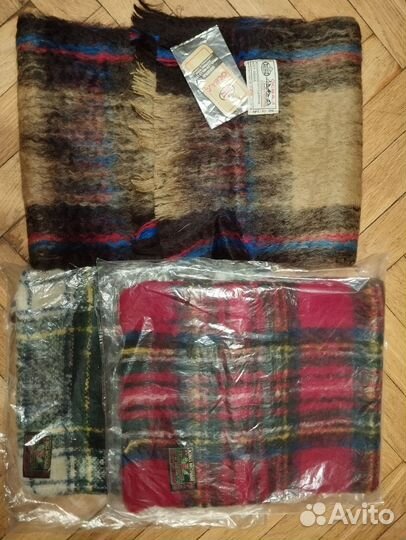 Шарф мохеровый времён СССР, Индия, Англия, унисекс