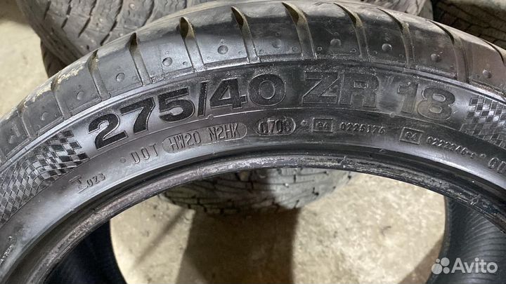 Continental ContiSportContact 2 245/45 R18 и 275/40 R18
