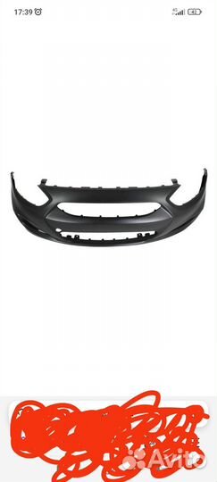 Бампер передний хундай солярис