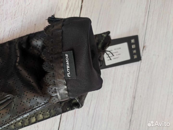 Женские перчатки на шёлке из натуральной кожи