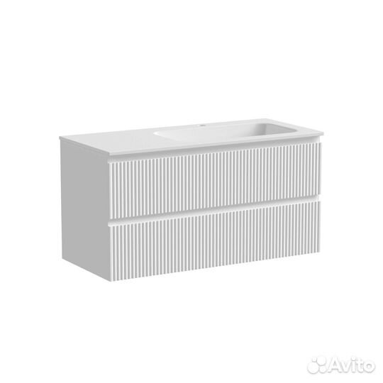 Тумба под раковину sancos snob R 100 подвесная bianco SNR100RW