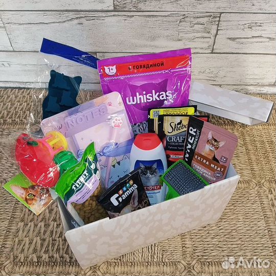 Бокс подарочный для кошек Дуэт 13в1