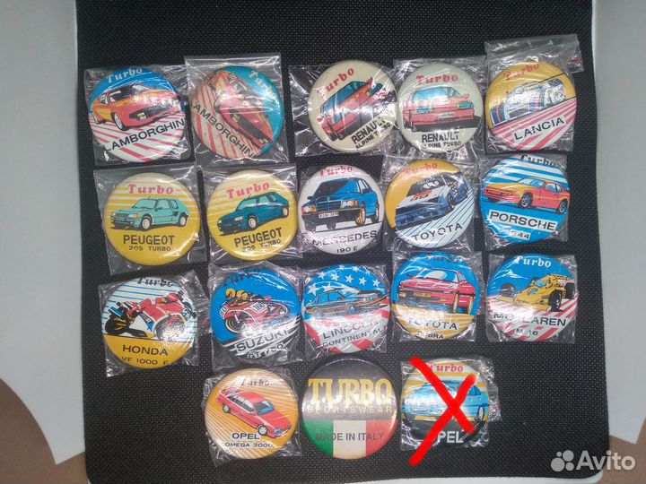Значки Turbo коллекция