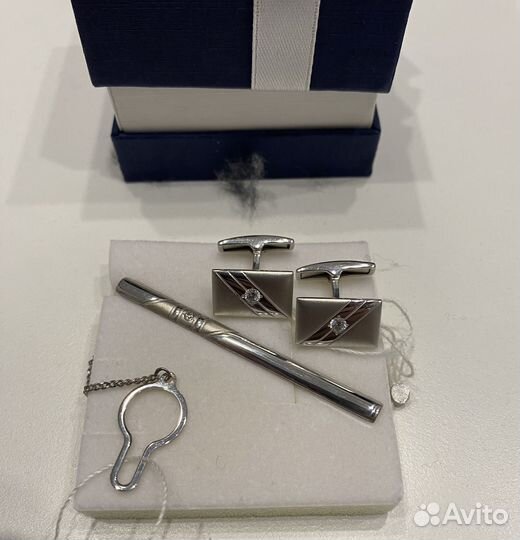 Запонки мужские серебряные