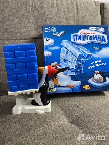 Игра падающая башня «Льдины пингвина»
