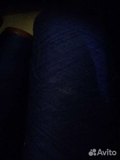 4.Набор пряжи (нитки) темно-синие