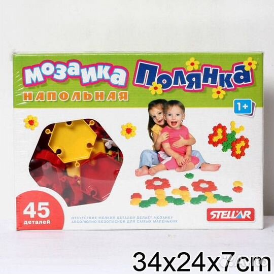 Мозаика 60мм/45шт Полянка 01022