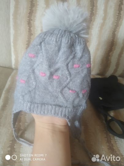 Шапочка для девочки 42 44
