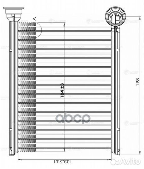 Радиатор печки renault logan II (12) /Vesta (15