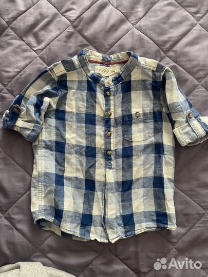 Рубашка лен hm