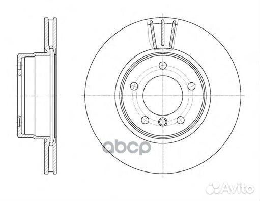 6653.10 диск тормозной передний BMW E60/E61 2