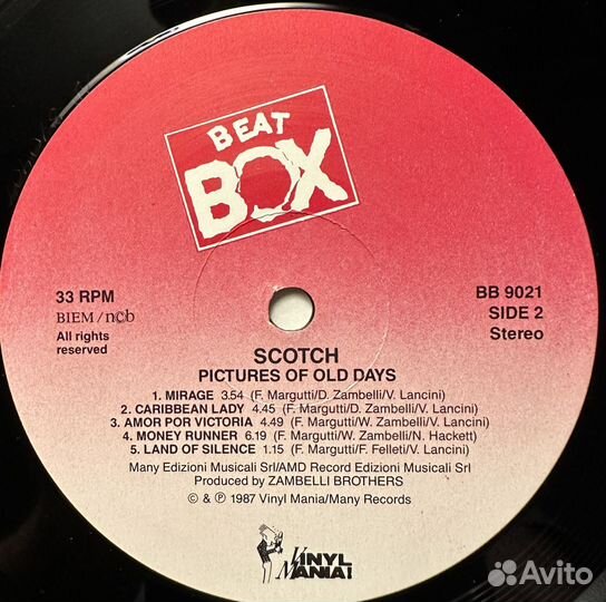 Scotch – Pictures Of Old Days (Швеция 1987г.)