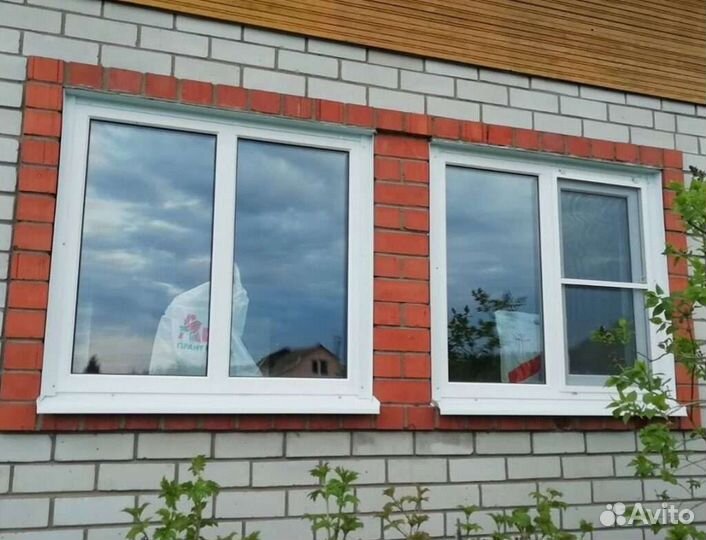 Пластиковые окна на дачу и в дом с отделкой