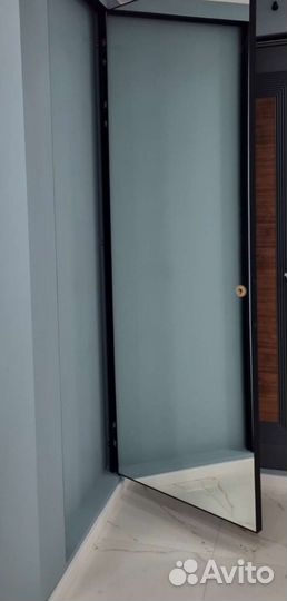 Дверь натуральный шпон/зеркало