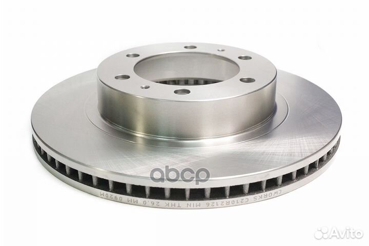 Диск тормозной передний, toyota C210R2126 cworks