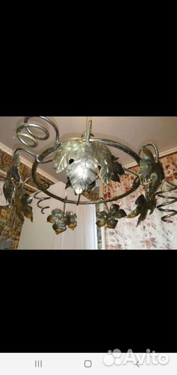 Люстра потолочная кованная