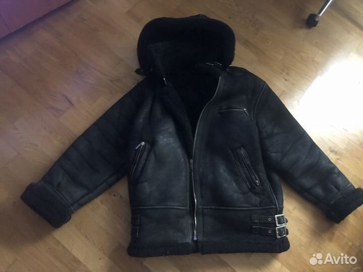 Куртка дубленка мужская пилот Hugo Boss натуральна