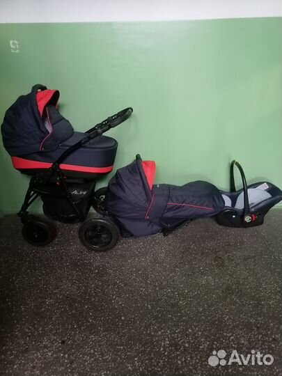 Детские коляски 3 в 1 riko basic bella