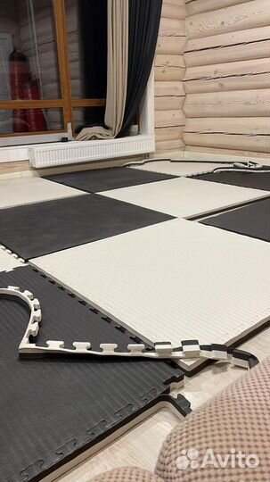 Маты додянги толщиной 4см черно-белые