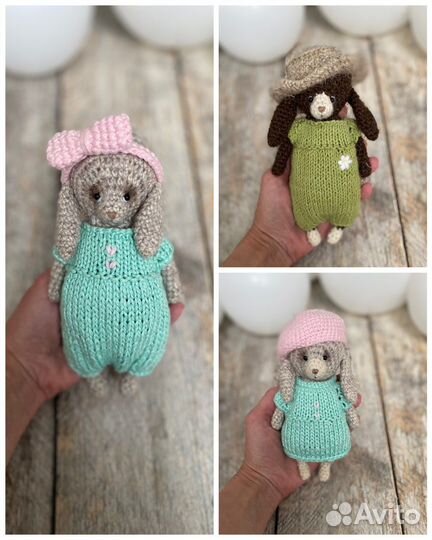 Вязаные игрушки новые