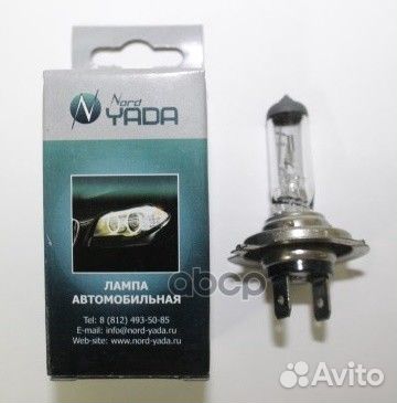 Л Nord yada 12v H7 100w clear 800038 800038 NOR