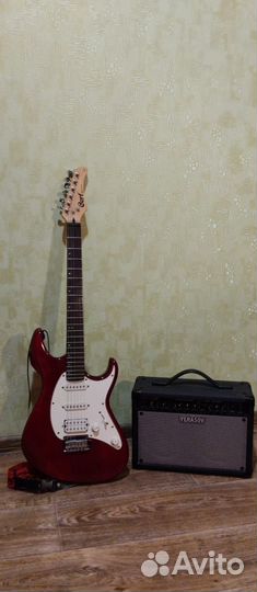 Электрогитара Cort G210 + комбоусилитель Yerasov