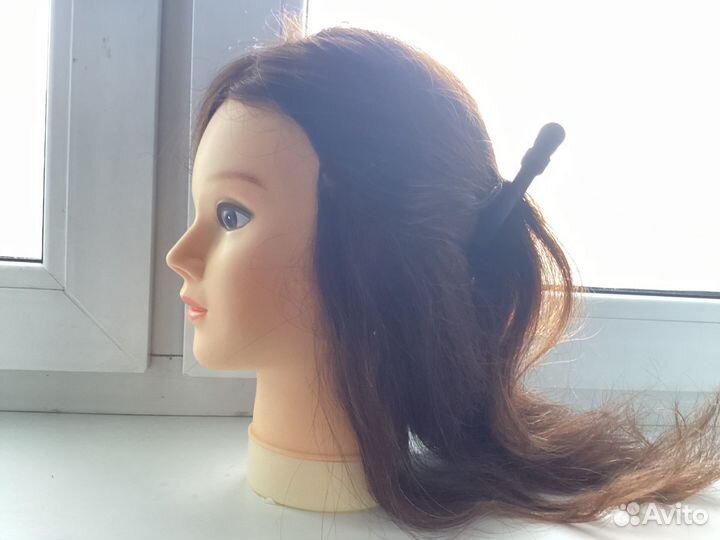Голова манекен натуральные волосы