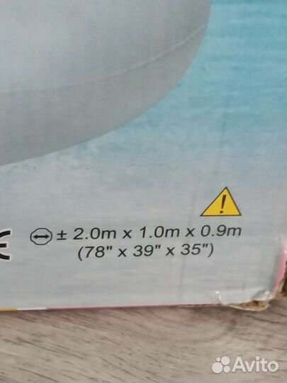 Надувной круг: единорог