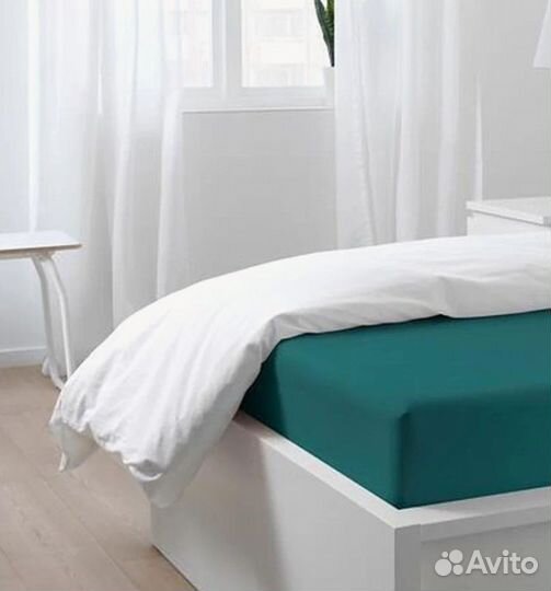 Простынь на резинке arua satin natt, 180х200