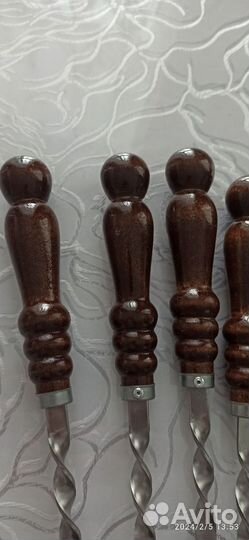 Шампура из нержавеющей стали, длина 62 см